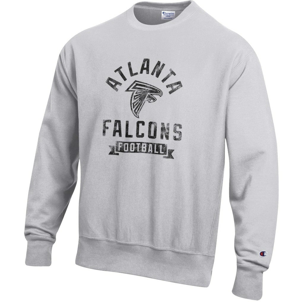 Atlanta Falcons Champion Reverse Weave Fleece Pullover Sweatshirt - Heather Gray - NFL