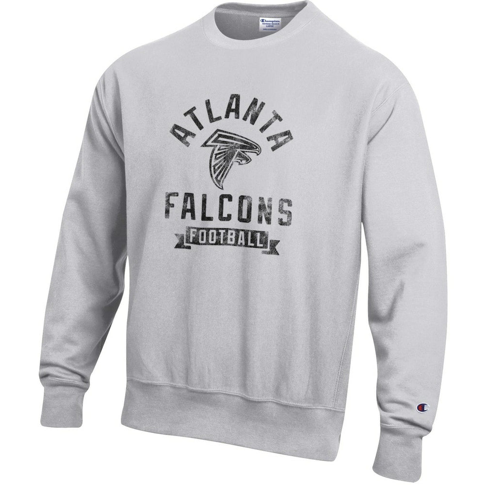 Atlanta Falcons Champion Reverse Weave Fleece Pullover Sweatshirt - Heather Gray - NFL
