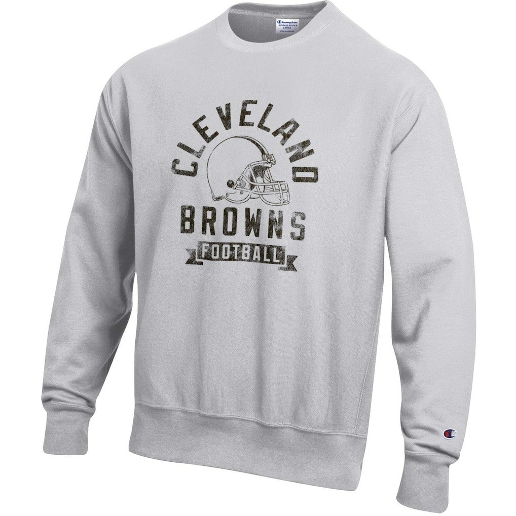 Cleveland Browns Champion Reverse Weave Fleece Pullover Sweatshirt - Heather Gray - NFL