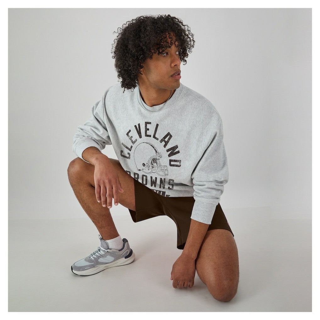 Cleveland Browns Champion Reverse Weave Fleece Pullover Sweatshirt - Heather Gray - NFL
