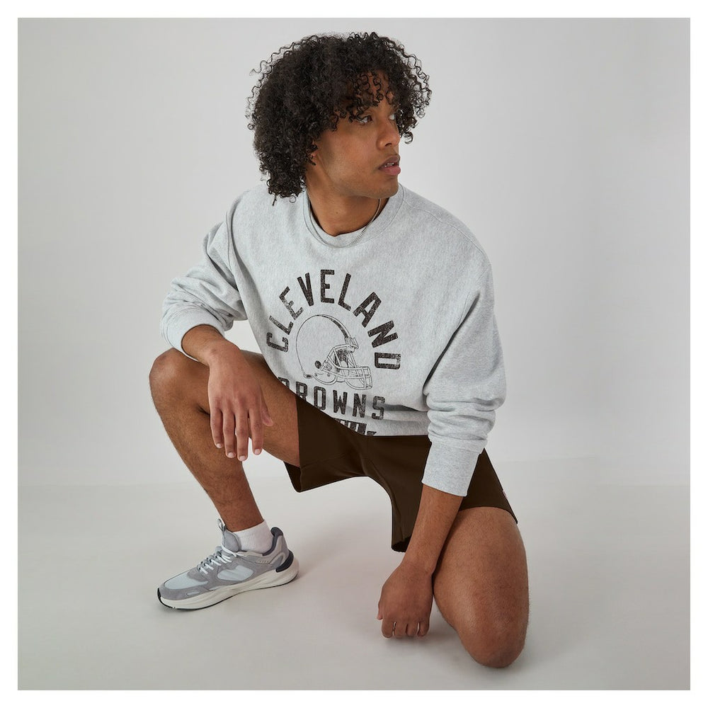 Cleveland Browns Champion Reverse Weave Fleece Pullover Sweatshirt - Heather Gray - NFL