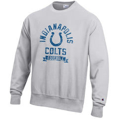 Indianapolis Colts Champion Reverse Weave Fleece Pullover Sweatshirt - Heather Gray - NFL