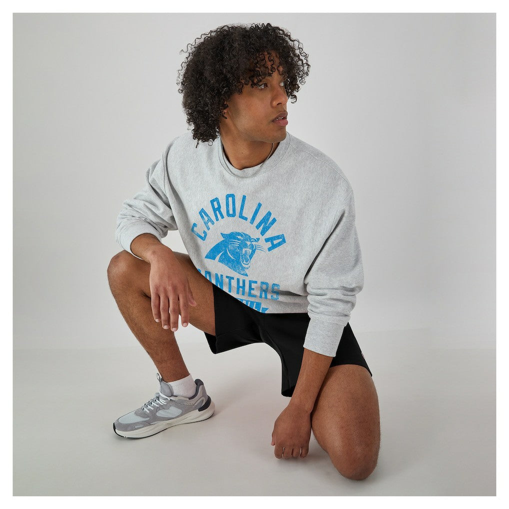 Carolina Panthers Champion Reverse Weave Fleece Pullover Sweatshirt - Heather Gray - NFL