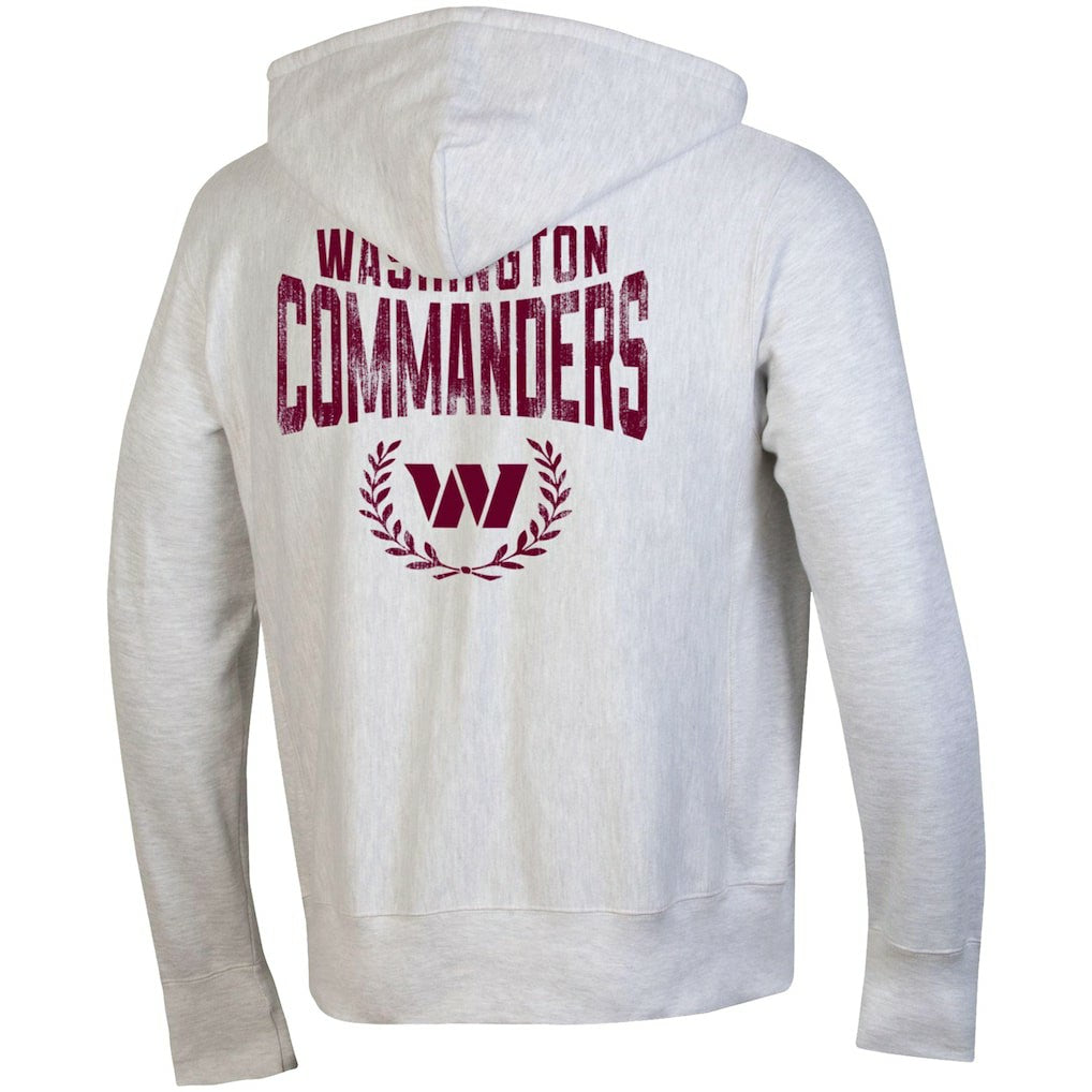 Washington Commanders Champion Reverse Weave Full-Zip Hoodie - Heather Gray - NFL