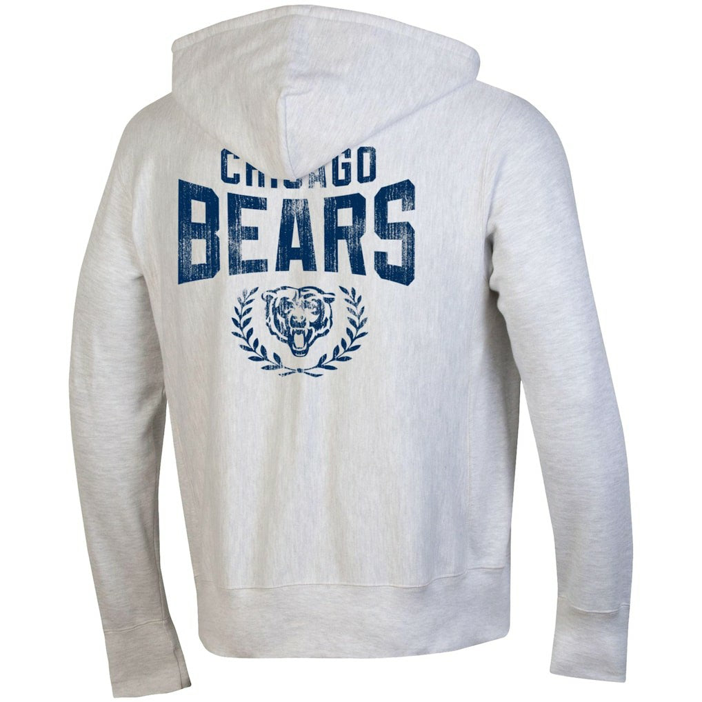 Chicago Bears Champion Reverse Weave Full-Zip Hoodie - Heather Gray - NFL