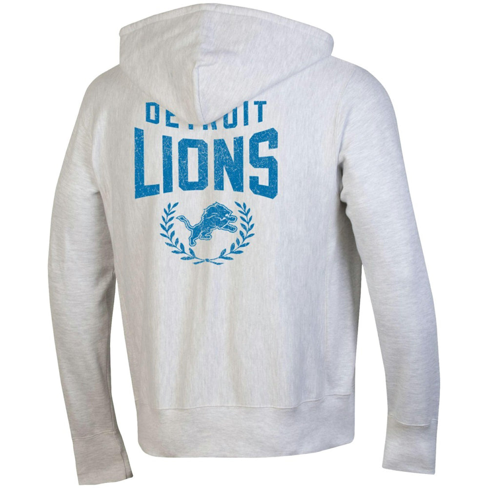 Detroit Lions Champion Reverse Weave Full-Zip Hoodie - Heather Gray - NFL