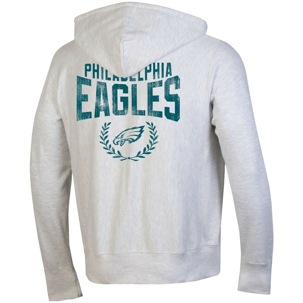 Philadelphia Eagles Champion Reverse Weave Full-Zip Hoodie - Heather Gray - NFL