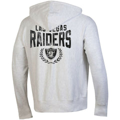Las Vegas Raiders Champion Reverse Weave Full-Zip Hoodie - Heather Gray - NFL