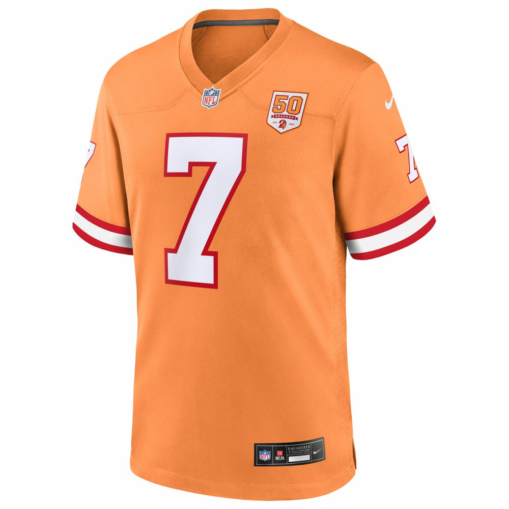 Bucky Irving Tampa Bay Buccaneers 50th Season Game Jersey - Creamsicle - Nike