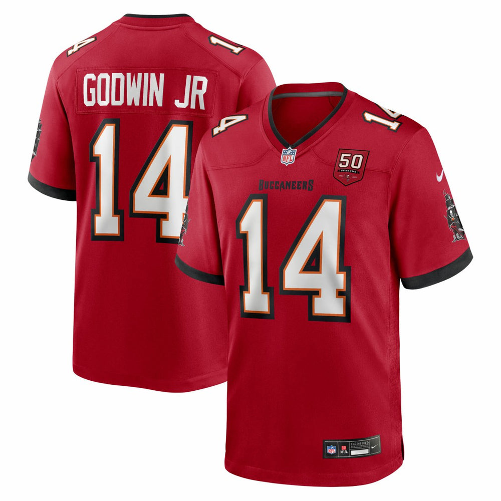 Chris Godwin Jr. Tampa Bay Buccaneers 50th Season Team Game Jersey - Red - Nike