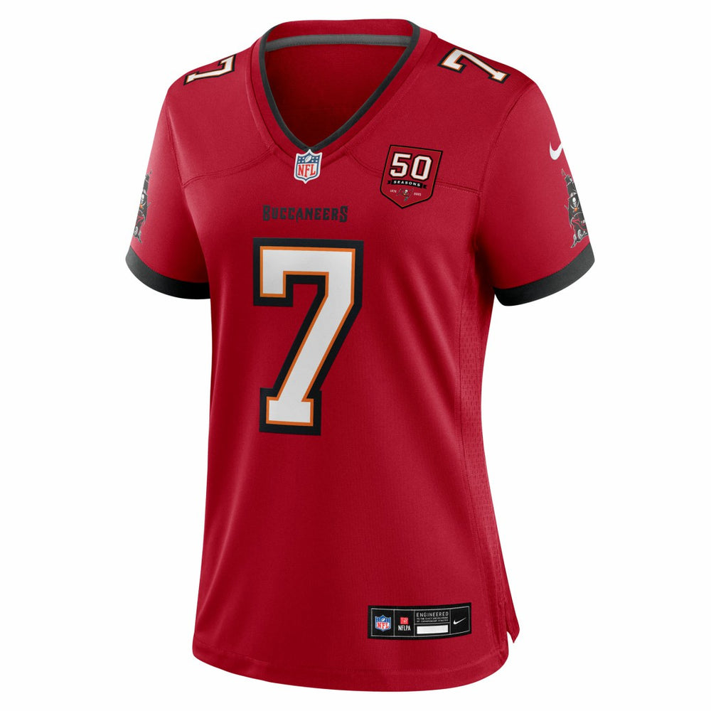 Bucky Irving Tampa Bay Buccaneers Women's 50th Season Team Game Jersey - Red - Nike