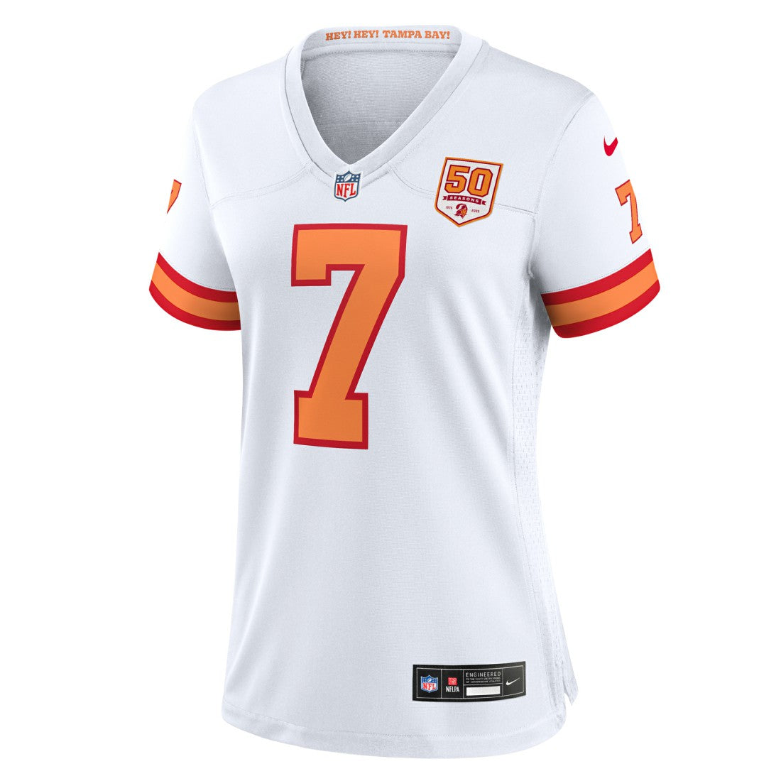 Bucky Irving '76 Tampa Bay Buccaneers Women's 50th Season Game Jersey - White - Nike
