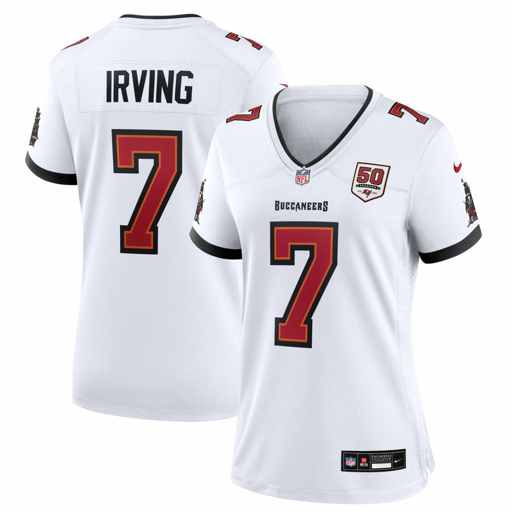 Bucky Irving Tampa Bay Buccaneers Women's 50th Season White Game Jersey - White - Nike