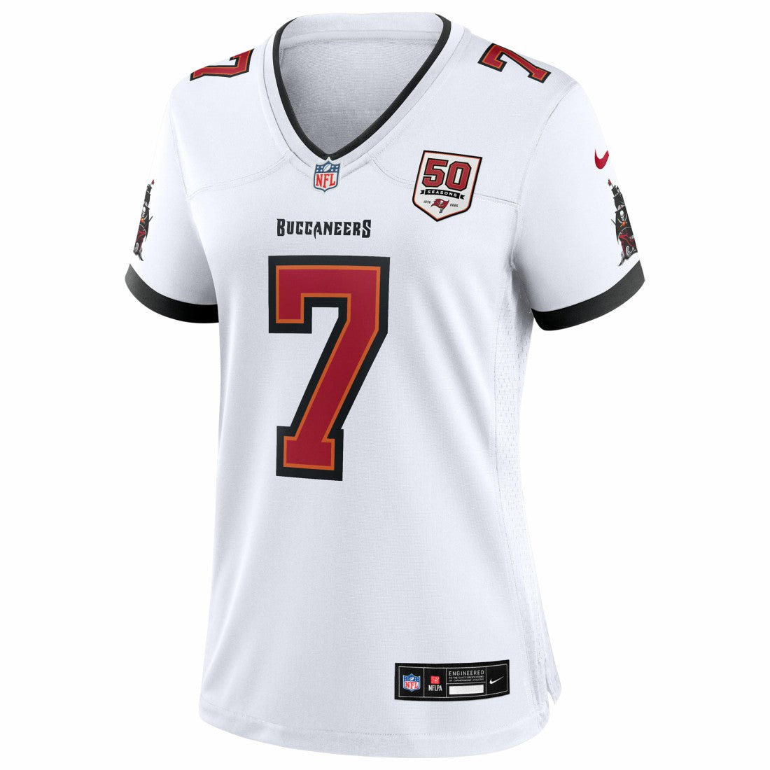 Bucky Irving Tampa Bay Buccaneers Women's 50th Season White Game Jersey - White - Nike