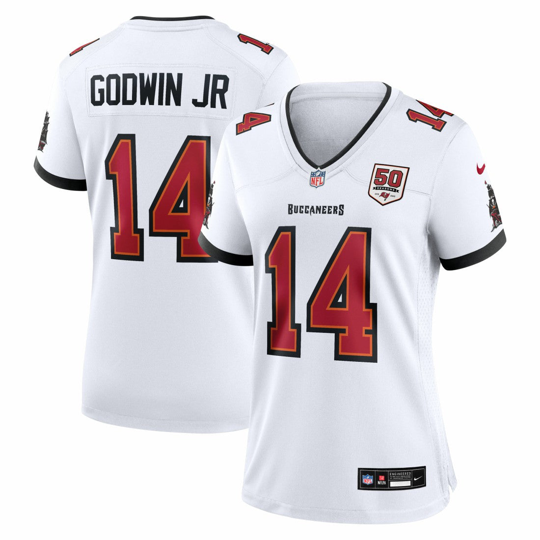 Chris Godwin Jr. Tampa Bay Buccaneers Women's 50th Season White Game Jersey - White - Nike