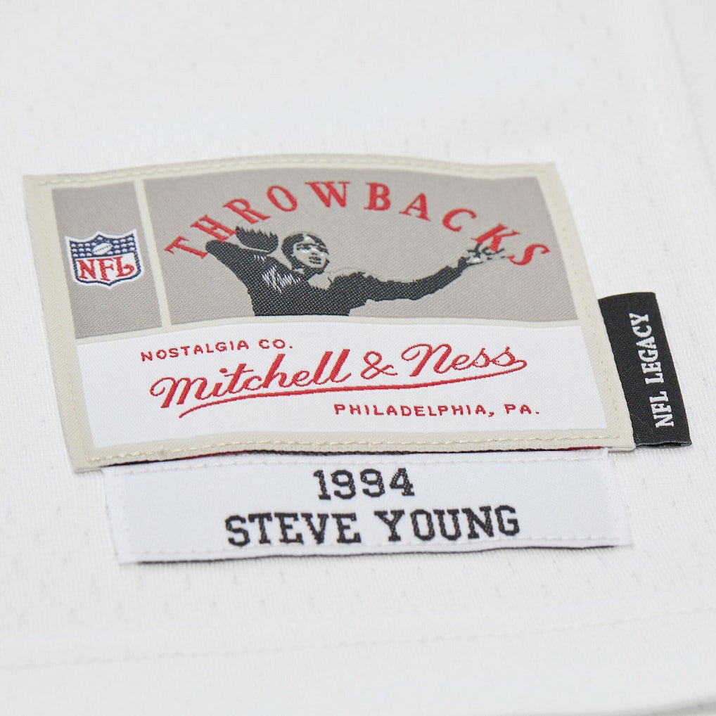 Steve Young San Francisco 49ers 1994 Legacy Replica Jersey - White - Mitchell & Ness
