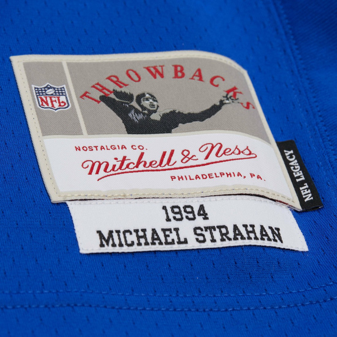 Michael Strahan New York Giants 1994 Legacy Replica Jersey - Royal - Mitchell & Ness