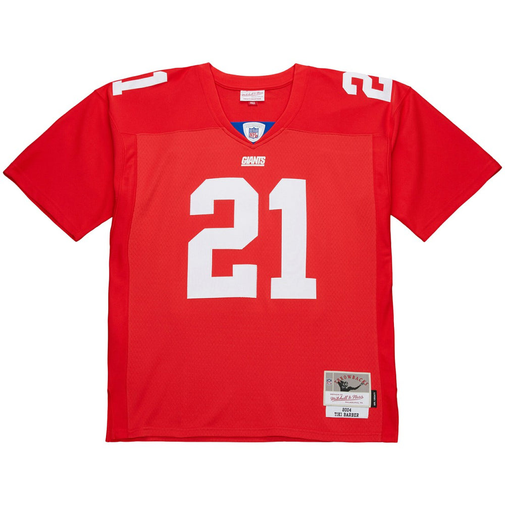 Tiki Barber New York Giants 2004 Legacy Replica Jersey - Red - Mitchell & Ness