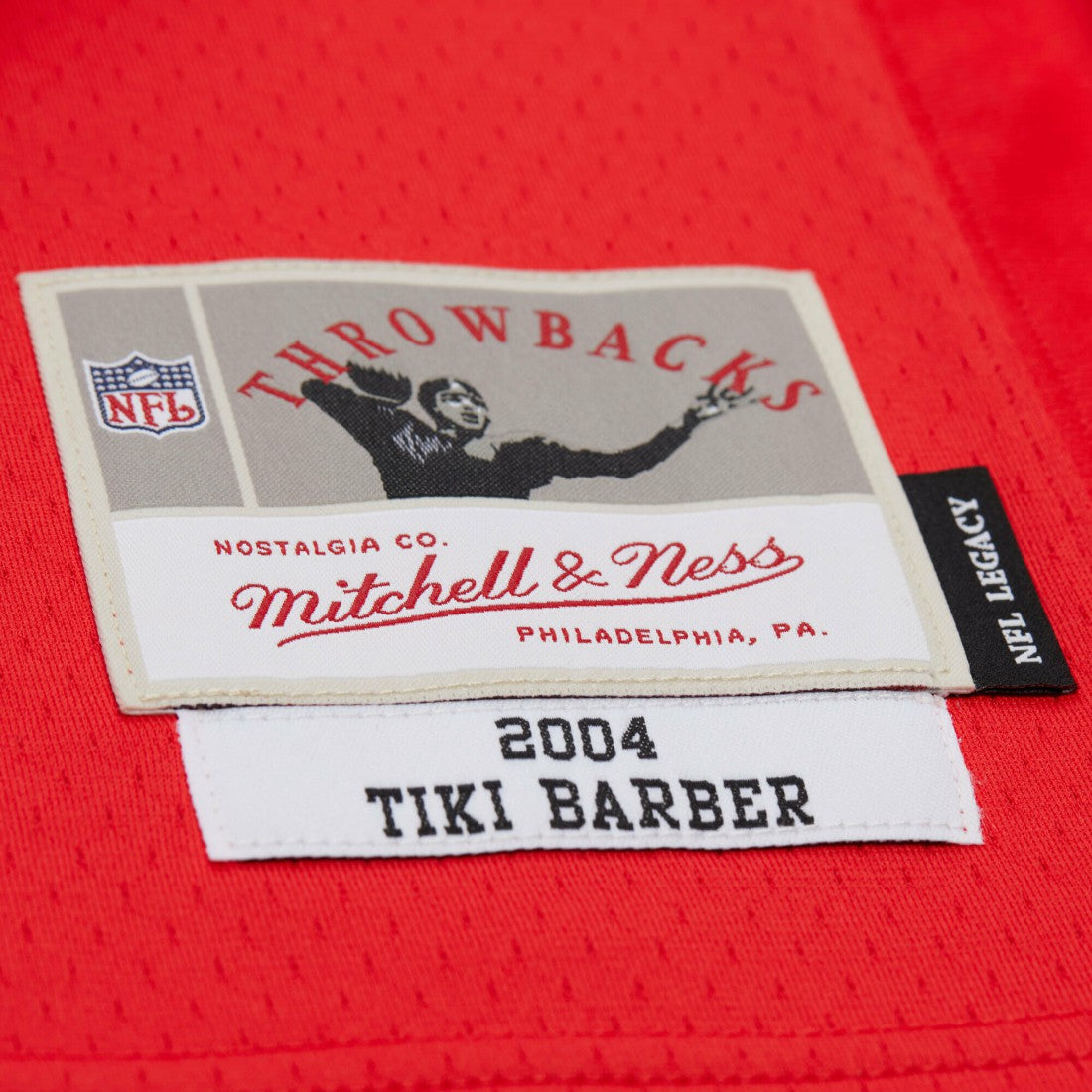 Tiki Barber New York Giants 2004 Legacy Replica Jersey - Red - Mitchell & Ness