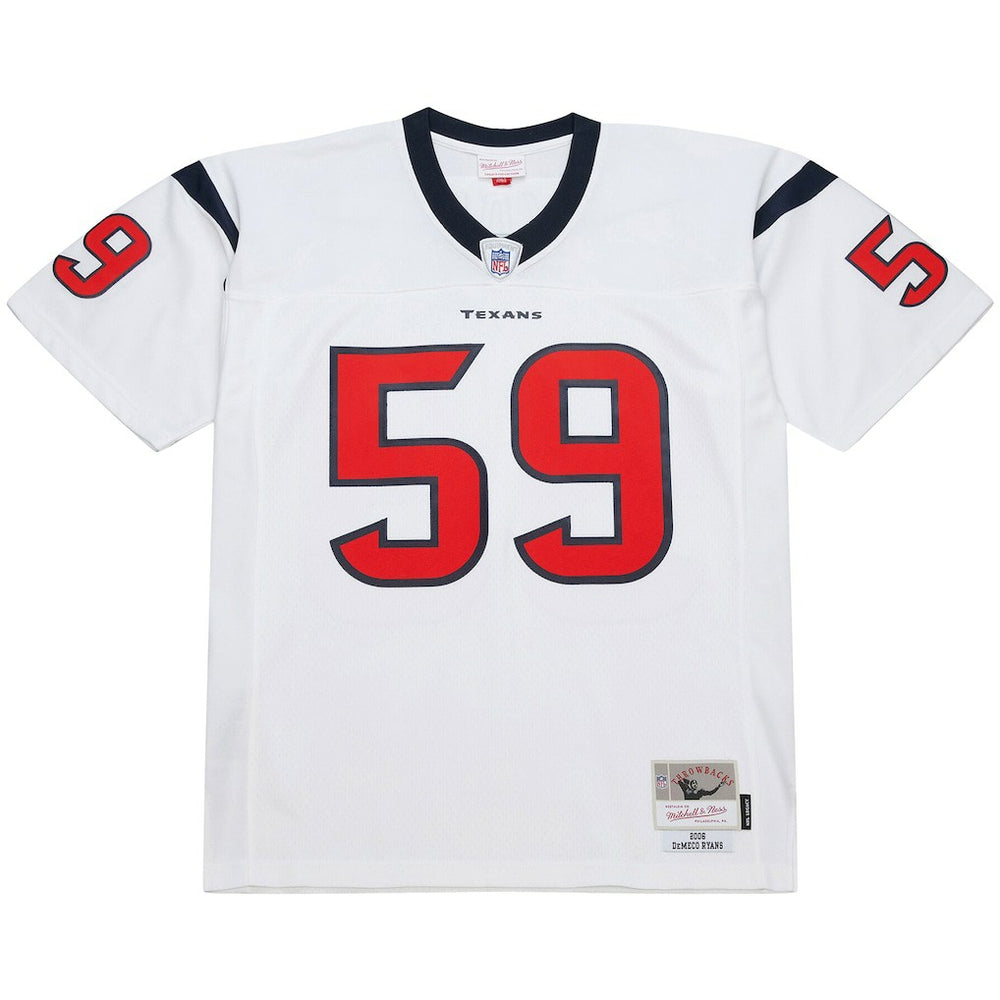 DeMeco Ryans Houston Texans 2006 Legacy Replica Jersey - White - Mitchell & Ness