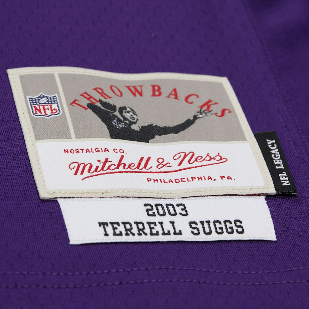 Terrell Suggs Baltimore Ravens 2003 Legacy Replica Jersey - Purple - Mitchell & Ness
