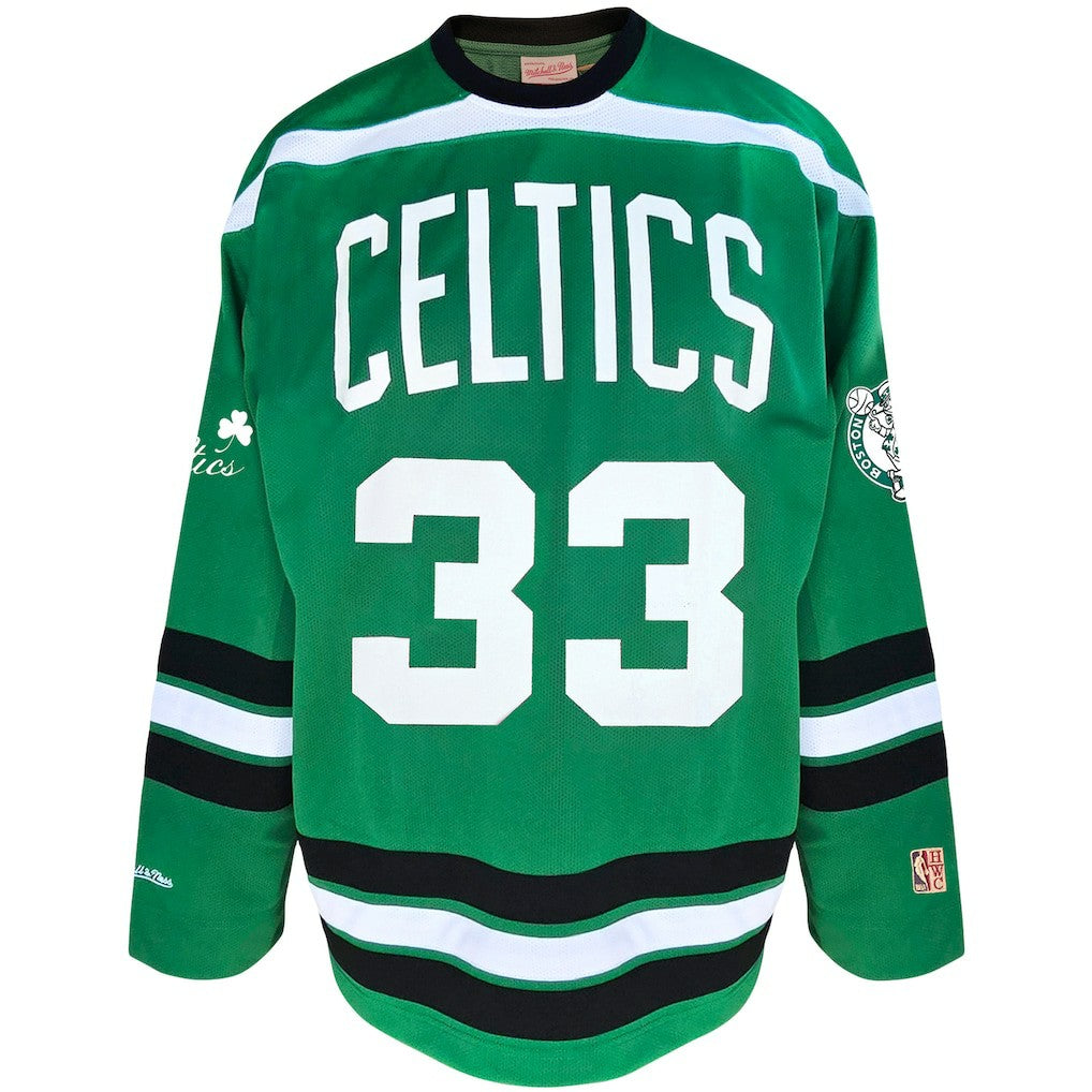 Mitchell & Ness Larry Bird Boston Celtics Big & Tall NBA Hockey Jersey Kelly Green