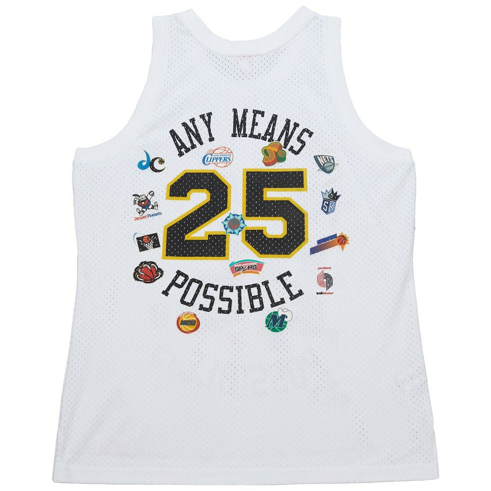 Mitchell & Ness  x NBA x AMP Mesh Tank Top White