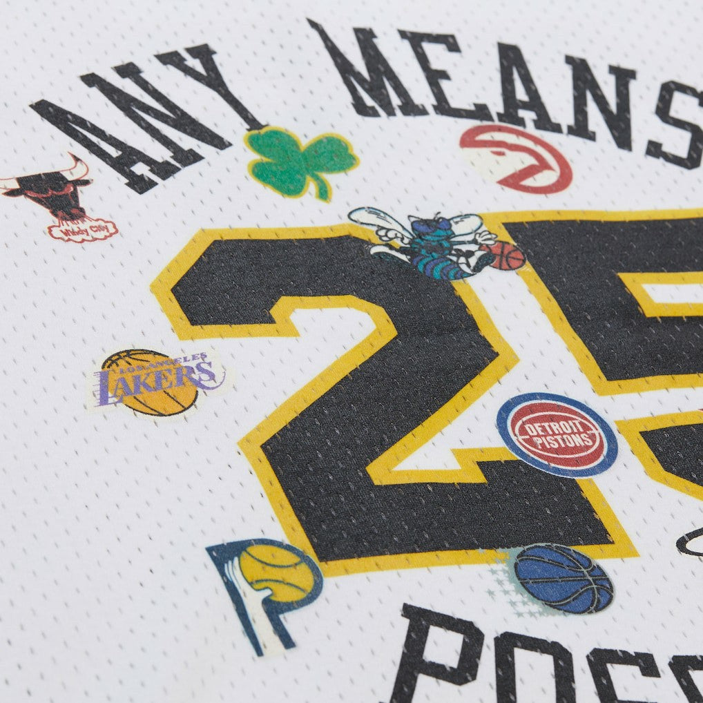 Mitchell & Ness  x NBA x AMP Mesh Tank Top White