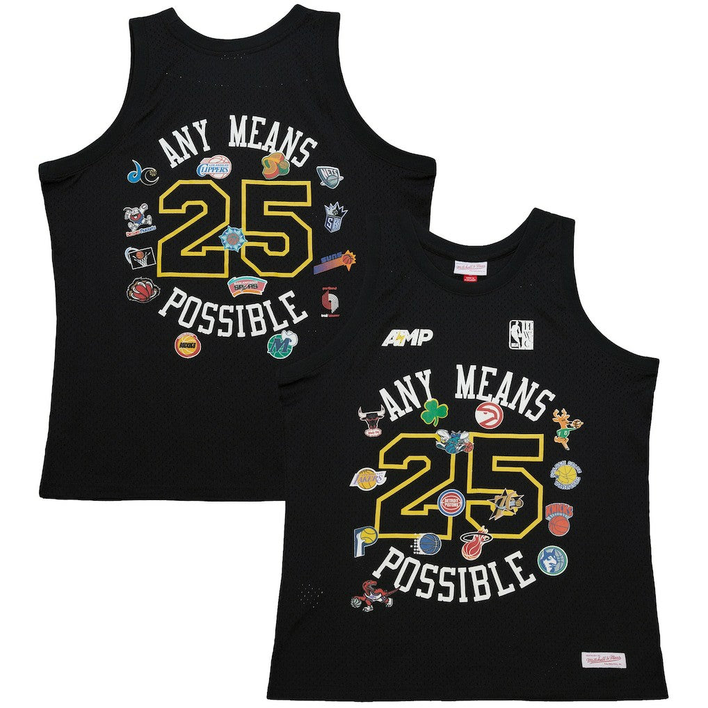 Mitchell & Ness  x NBA x AMP Mesh Tank Top Black