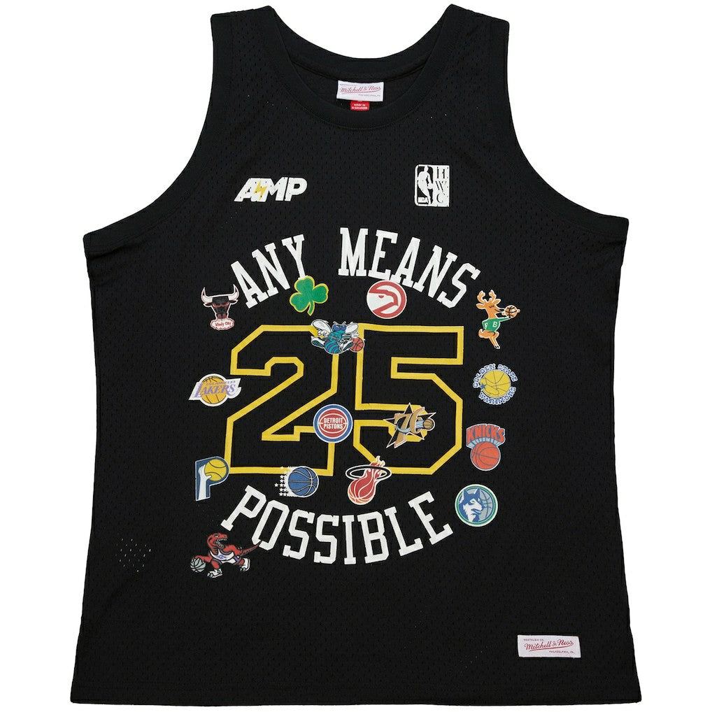 Mitchell & Ness  x NBA x AMP Mesh Tank Top Black