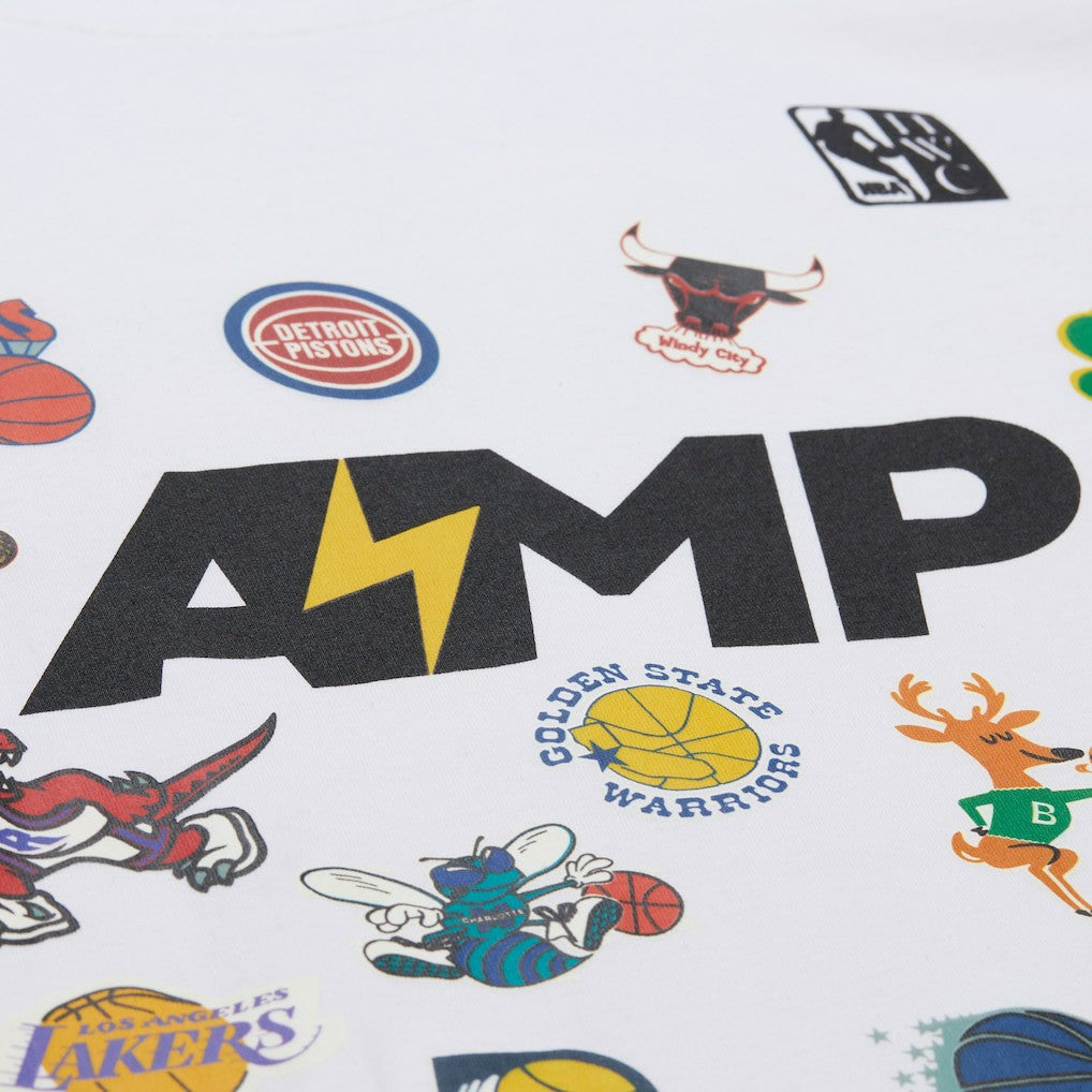 Mitchell & Ness  x NBA x AMP T-Shirt White