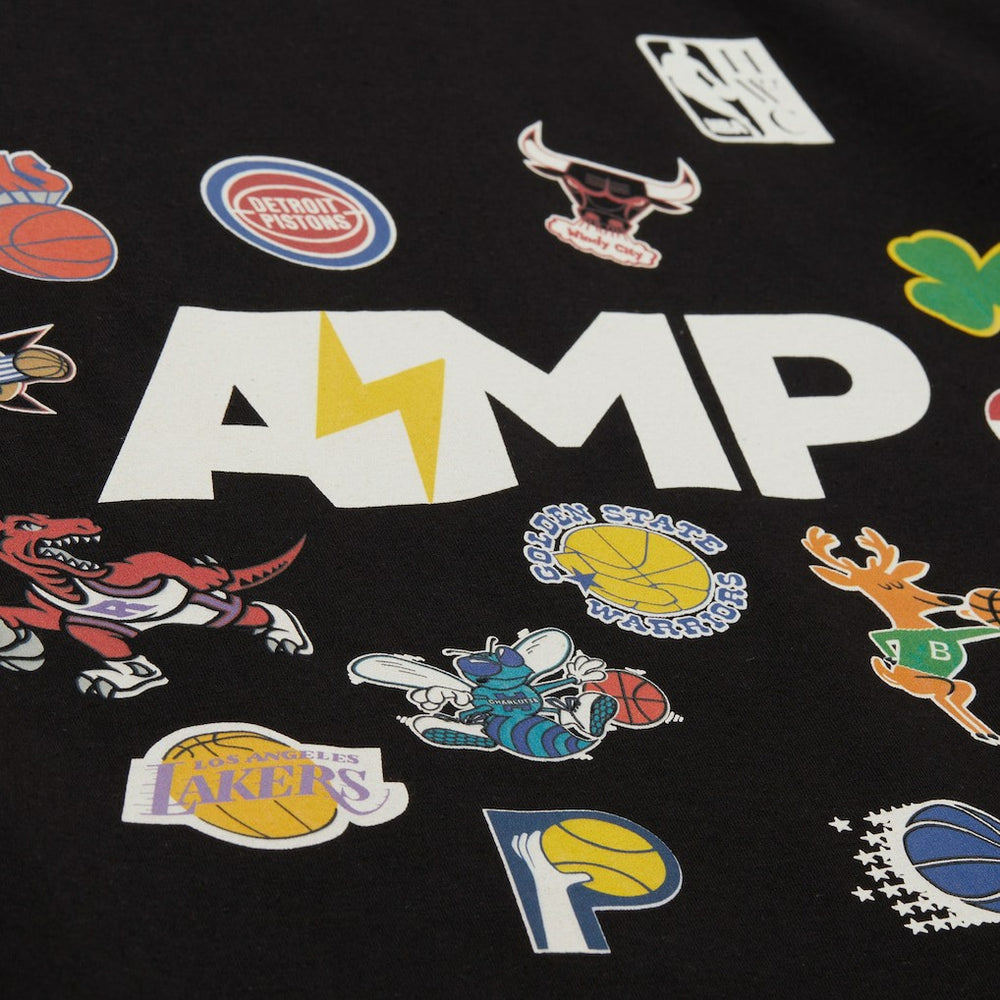 Mitchell & Ness  x NBA x AMP T-Shirt Black