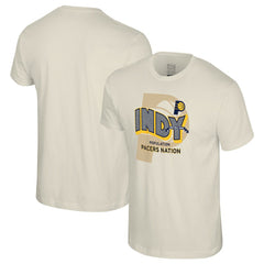Indiana Pacers Stadium Essentials Unisex Greetings From T-Shirt Natural