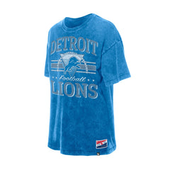 Detroit Lions New Era Women's Throwback Oversized T-Shirt - Blue - NFL