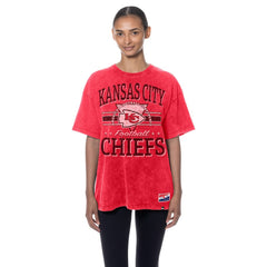 Kansas City Chiefs New Era Women's Throwback Oversized T-Shirt - Red - NFL