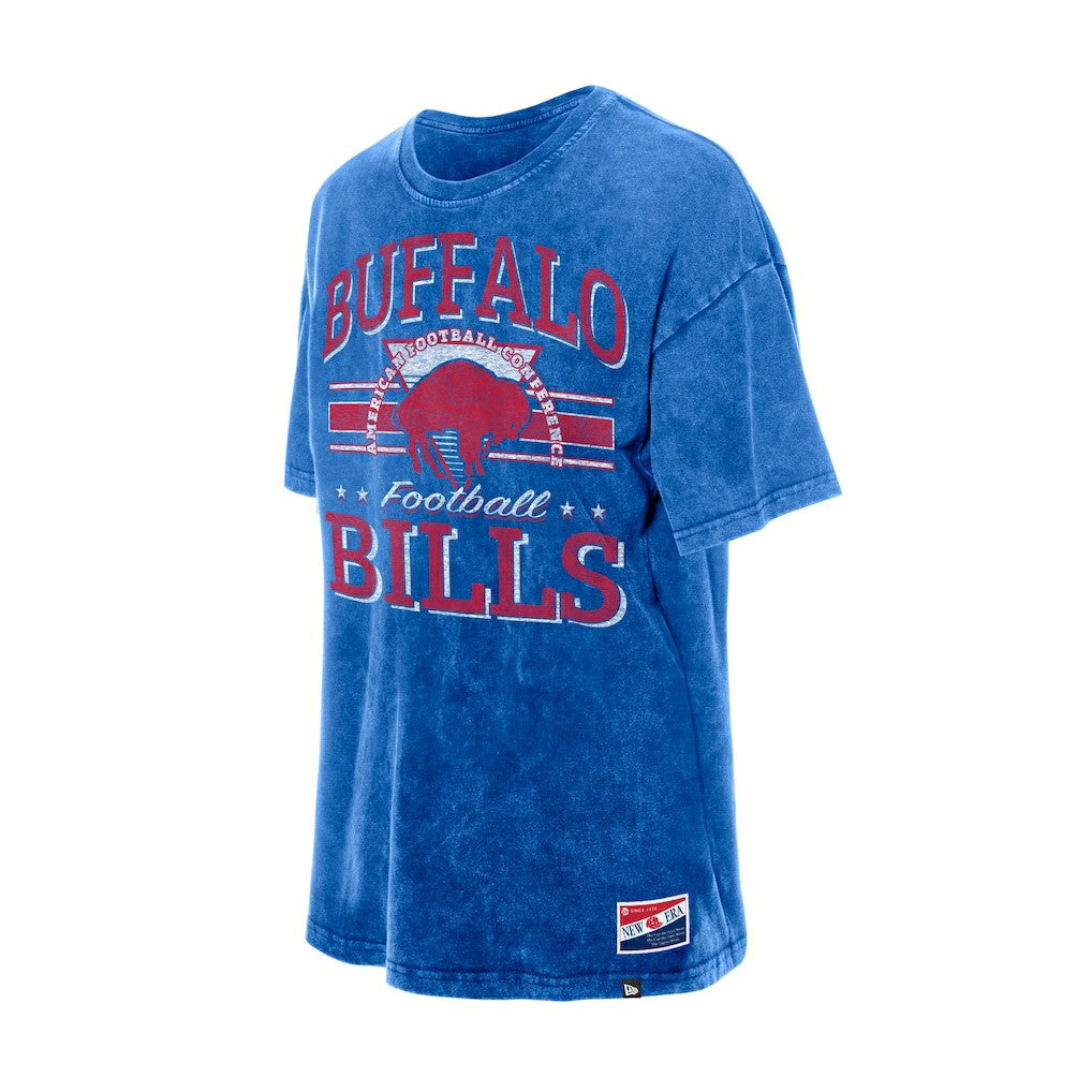 Buffalo Bills New Era Women's Throwback Oversized T-Shirt - Royal - NFL