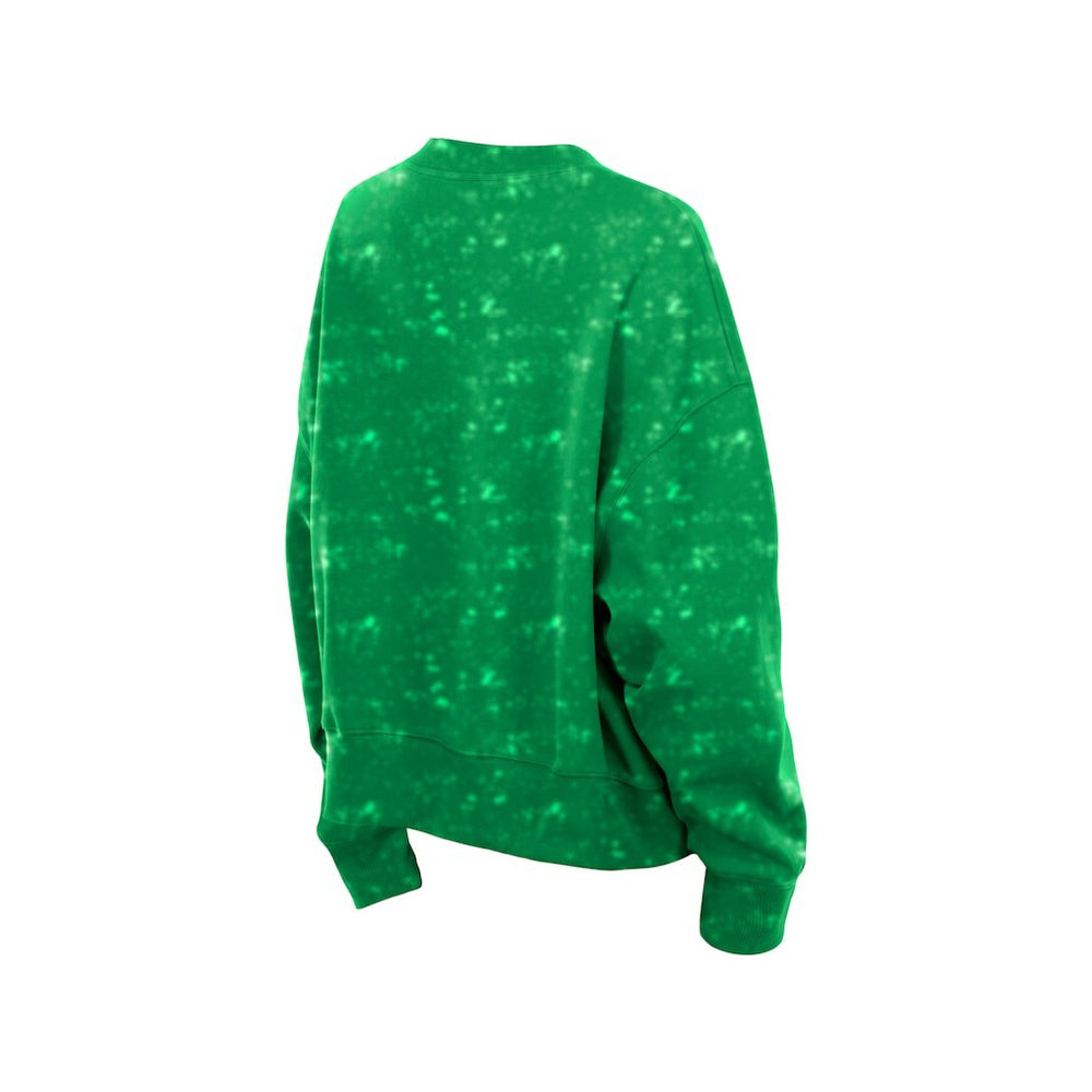 Philadelphia Eagles New Era Women's Throwback Oversized Boxy Sweatshirt - Kelly Green - NFL