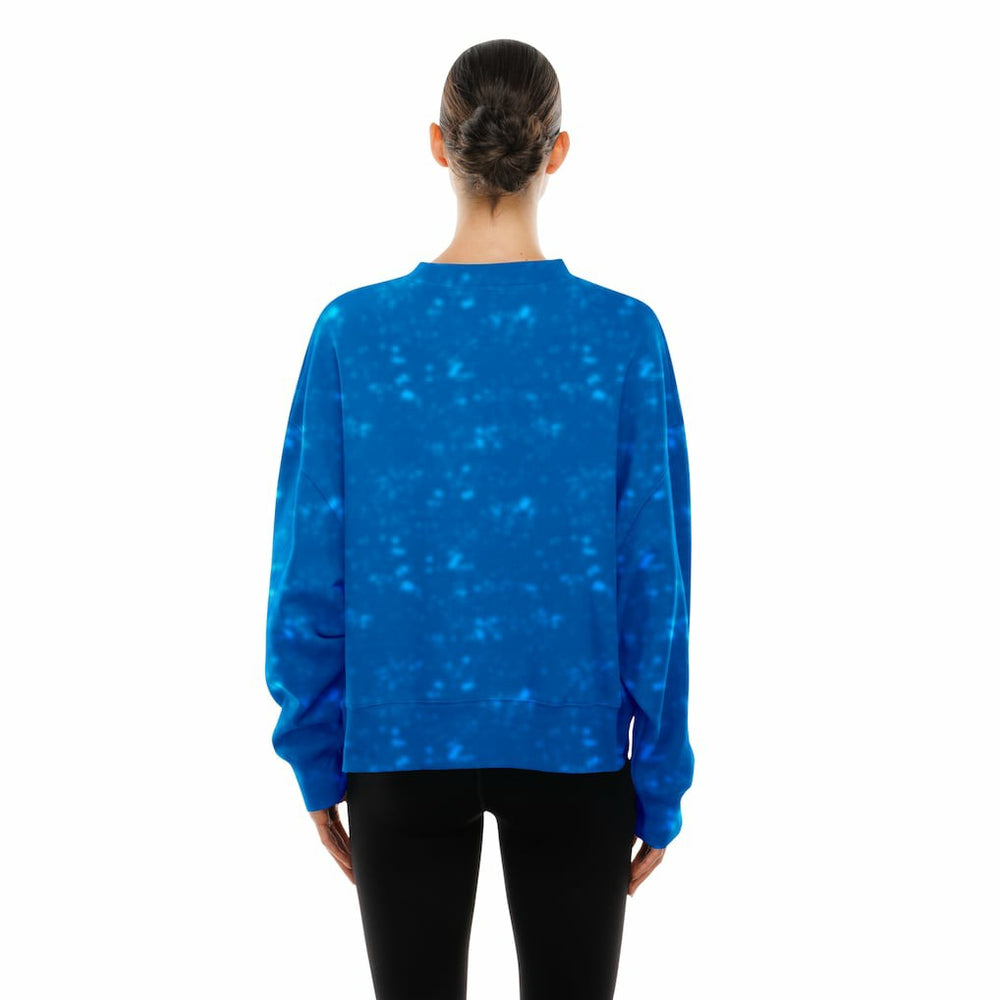 Buffalo Bills New Era Women's Throwback Oversized Boxy Sweatshirt - Royal - NFL