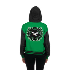 Philadelphia Eagles New Era Women's Throwback Full-Snap Hooded Jacket - Kelly Green - NFL
