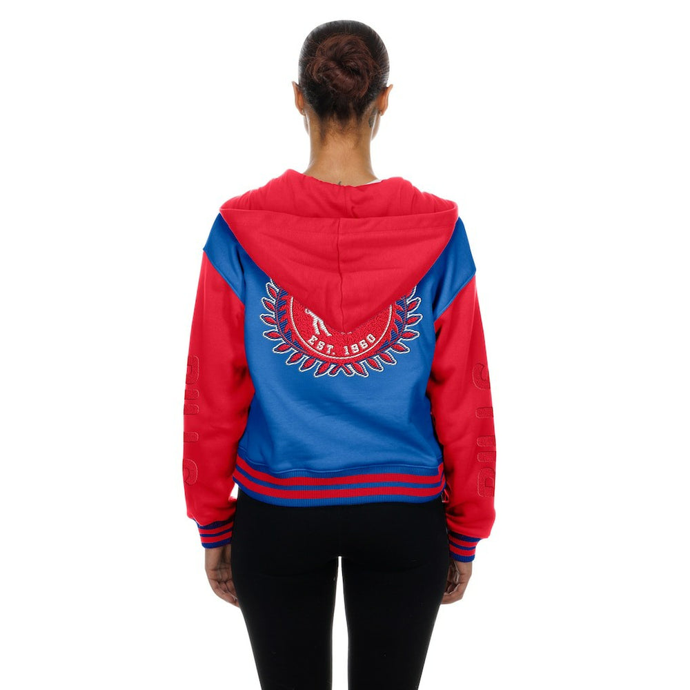 Buffalo Bills New Era Women's Throwback Full-Snap Hooded Jacket - Royal - NFL