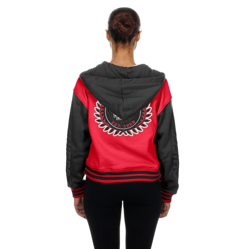 Kansas City Chiefs New Era Women's Throwback Full-Snap Hooded Jacket - Red - NFL