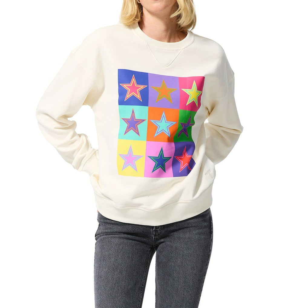 Dallas Cowboys Terez Unisex Technicolor Crewneck Sweatshirt - White - NFL