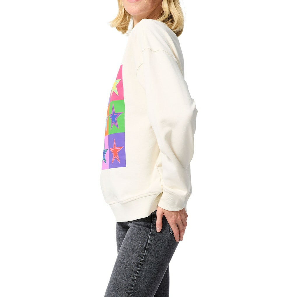Dallas Cowboys Terez Unisex Technicolor Crewneck Sweatshirt - White - NFL