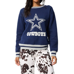 Dallas Cowboys Terez Unisex Logo Crew Neck Sweater - Navy - NFL