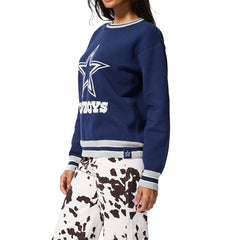 Dallas Cowboys Terez Unisex Logo Crew Neck Sweater - Navy - NFL