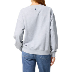 Dallas Cowboys Terez Women's Retro Gems Fleece Crewneck Sweatshirt - Gray - NFL