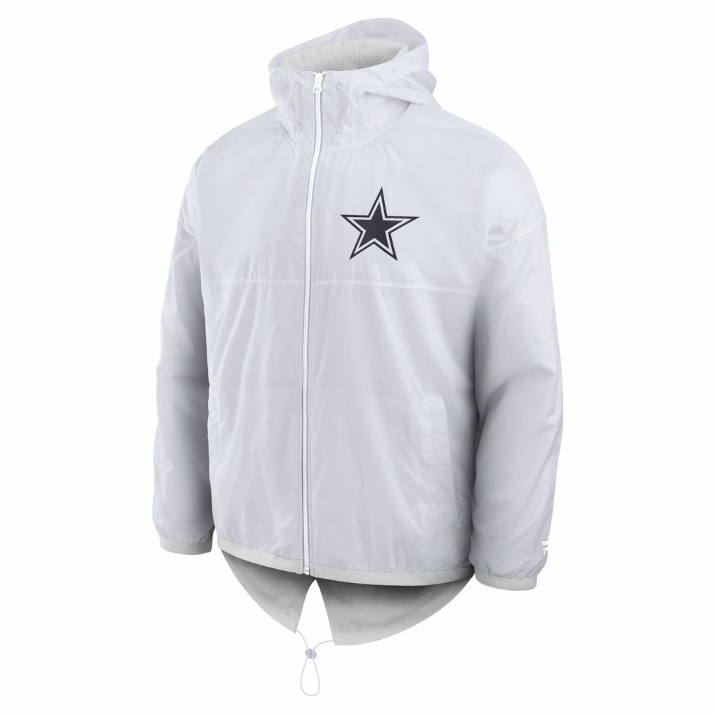 Dallas Cowboys Type Play Down Full-Zip Jacket - White - Fanatics