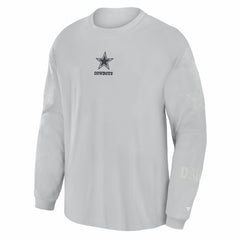Dallas Cowboys Oversized Type Play Long Sleeve T-Shirt - Gray - Fanatics