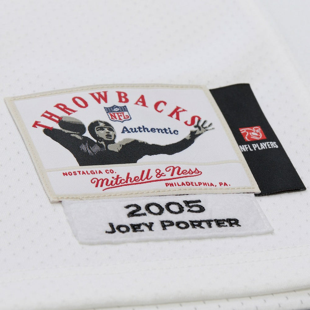 Joey Porter Pittsburgh Steelers 2005 Authentic Throwback Retired Player Jersey - White - Mitchell & Ness
