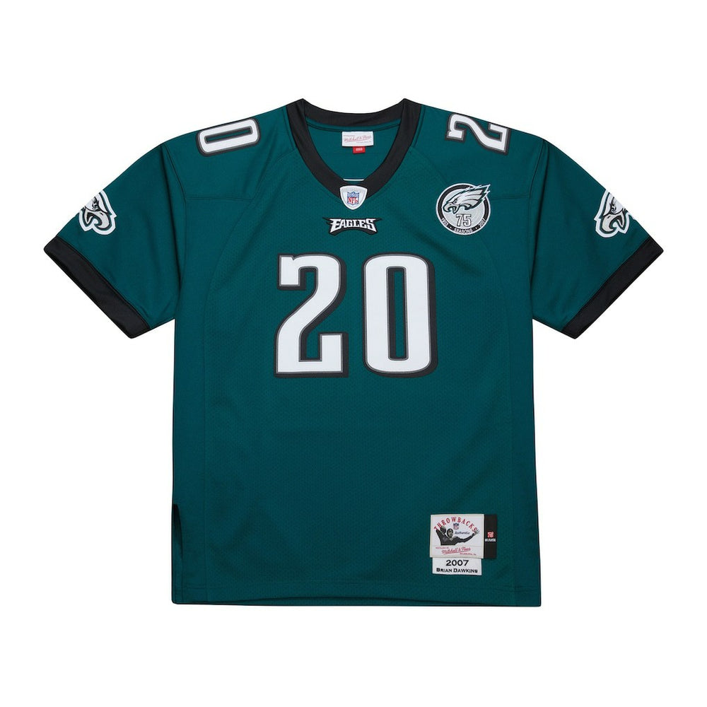 Brian Dawkins Philadelphia Eagles 2007 Authentic Throwback Retired Player Jersey - Green - Mitchell & Ness
